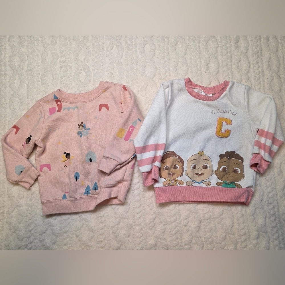 Baby Girls Sweatshirt Bundle Cocomelon Fairy Print 18M